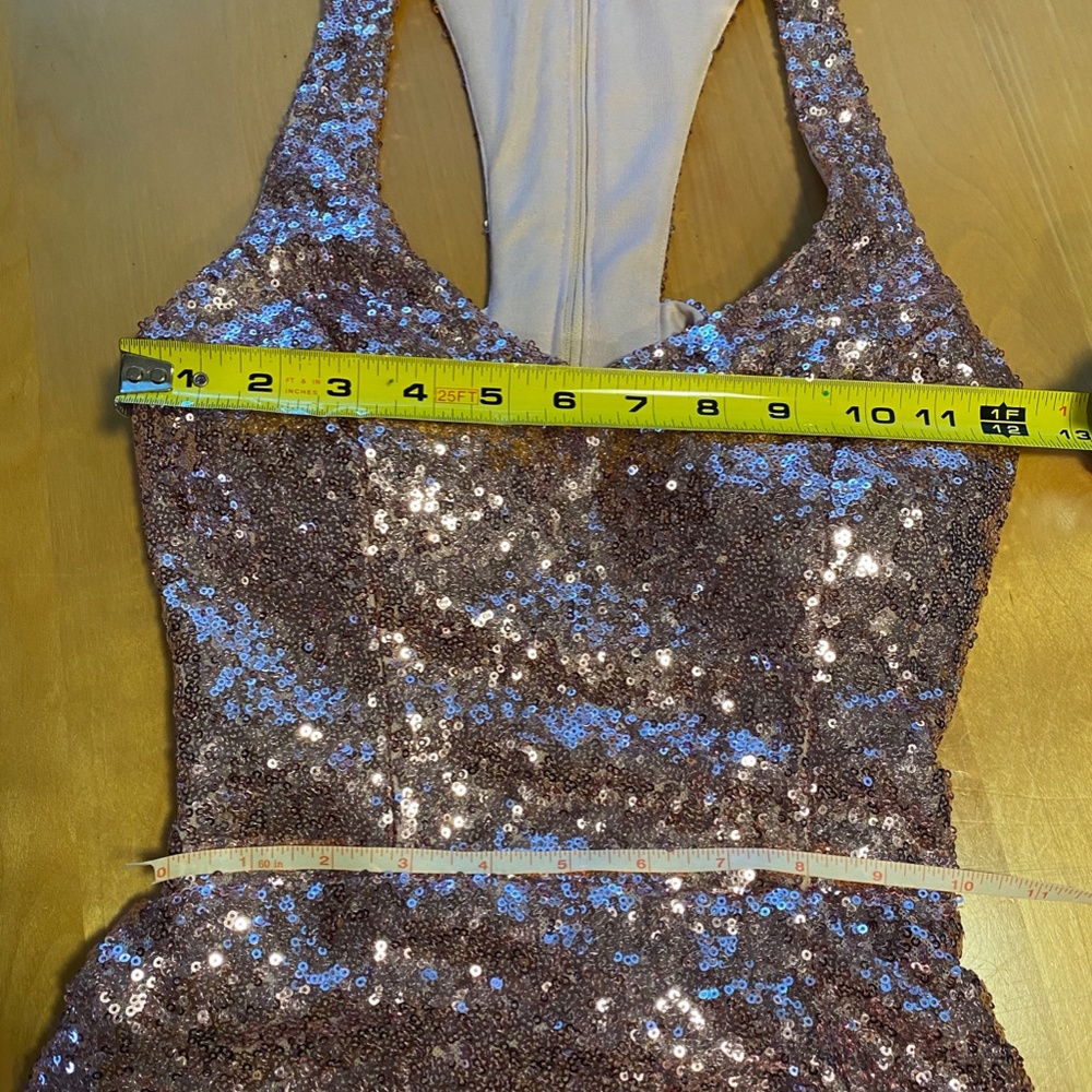 STUNNING B Darlin Pink Sequin Formal Dress - Picture 8 of 9
